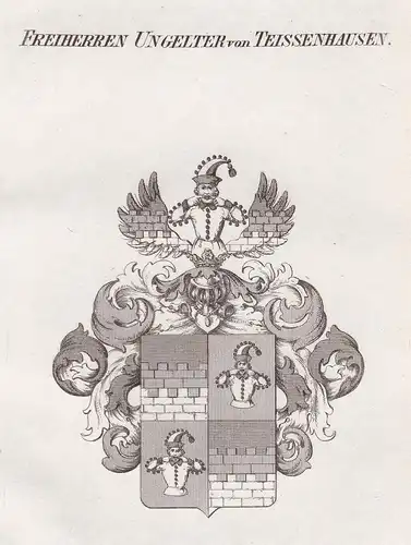 Freiherren Ungelter von Teissenhausen - Ungelter Teissenhausen Wappen Adel coat of arms heraldry Heraldik Kupf