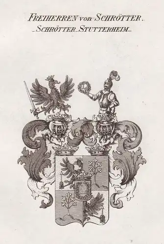 Freiherren von Schrötter. Schrötter-Stutterheim - Schrötter Stutterheim Wappen Adel coat of arms heraldry Hera