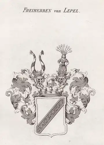 Freiherren von Lepel - Lepel Loeffel Löffel Pommern Mecklenburg Wappen Adel coat of arms heraldry Heraldik Kup