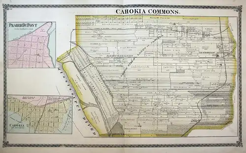 Cahokia Commons / Prairie du Pont / Cahokia - Illinois Cahokia Prairie Dupont St. Clair County map America USA