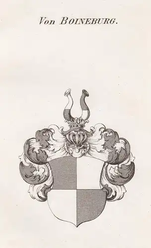 Von Boineburg - Boyneburg Bemmelsburg Bemmelsberg Bömmelsberg Wappen Adel coat of arms heraldry Heraldik Kupfe