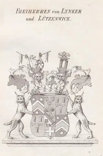 Freiherren von Lynker und Lützenwick - Linker Lützenwick Luetzenwick Wappen Adel coat of arms heraldry Heraldi