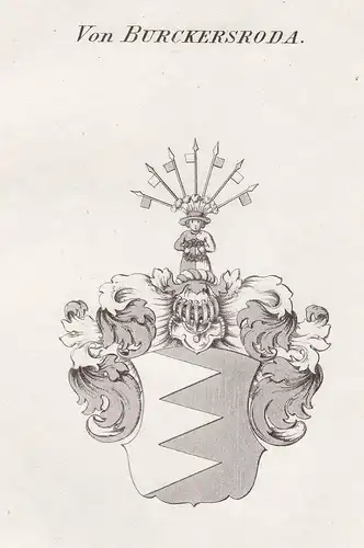 Von Burckersroda - Burckhartsrode Burkersroda Borgersrode Borkersrode Bukersroda Wappen Adel coat of arms hera
