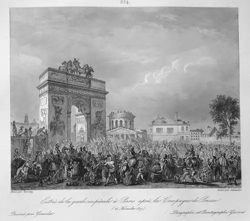 Entree de la garde imperiale a Paris apres la Campagne de Prusse. (25 Novembre 1807) - Paris Frankreich France