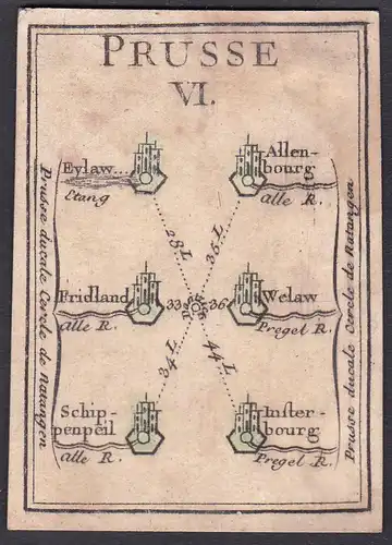 Prusse VI. - Prussia Preußen Sepopol Original 18th century playing card carte a jouer Spielkarte cards cartes