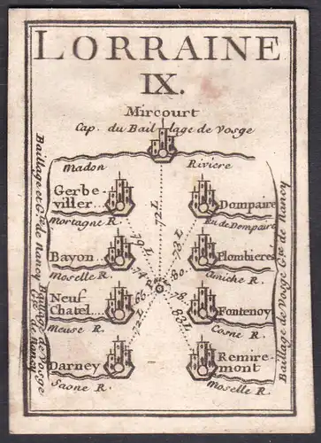 Lorraine IX. - Lothringen Frankreich France Gerbéviller Dompaire Bayeux Plombières-les-Bains Neufchâtel-en-Bra