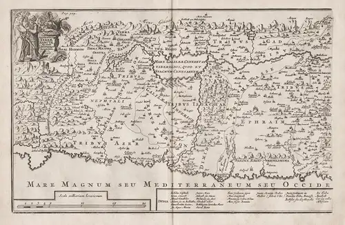 Tabula Geographica Terra Sanctae - Israel Palestine Holy Land map Karte