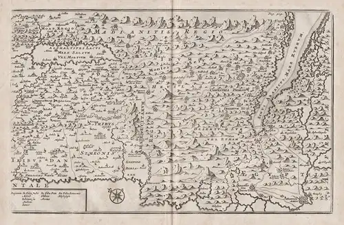 Tabula Geographica Terra Sanctae - Israel Palestine Holy Land map Karte