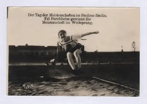 Der Tag der Meisterschaften im Stadion-Berlin. - Berlin Weitsprung Meisterschaft Stadion Furchheim