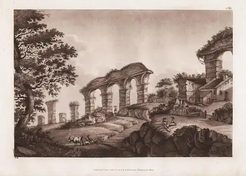 (Aqueduct at Lyons) - Lyon Roman aqueduct Aqueduc Antike antiquity