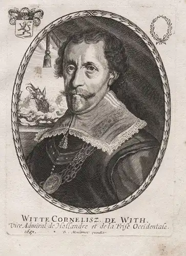 Witte Cornelisz de With - Cornelisz Witte de With (1599-1650) naval officer Marine Portrait