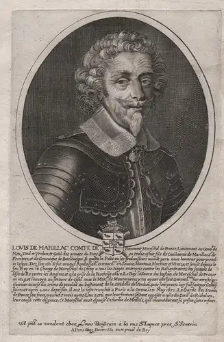 Louis de Marillac Comte de Beaumont Mareschal de France, Lieutenant... - Jean-Louis de Marillac (1572-1632) Be
