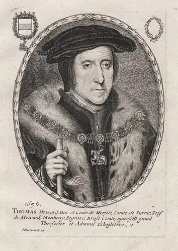 Thomas Howard Duc et Comte de Norfole... - Thomas Howard 3rd Duke of Norfolk (1473-1554) Portrait
