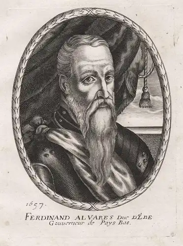 Ferdinand Alvares Duc D'Albe Gouverneur de Pays Bas - Fernando Alvarez de Toledo y Pimentel (1507-1582) Portra