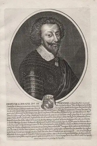 Henry de Lorraine Duc de Mayenne - Henri de Mayenne Lorraine (1578-1621) Guise Portrait