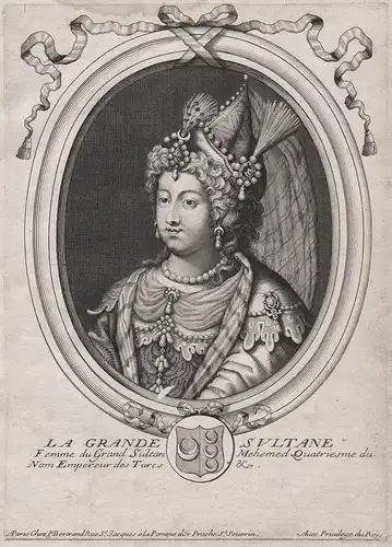 La Grande Sultane. - Gülnus Sultan (1642-1715) Ottoman Empire Turkey Portrait