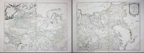 Carte Generale de l'Empire des Russes en Europe et en Asie. - Russia Russland carte map Karte