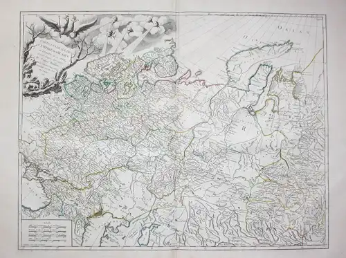 Carte Generale de l'Empire des Russes en Europe et en Asie. - Russia Russland carte map Karte