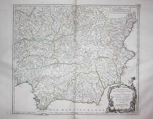 Partie meridionale des etats de Castille, ou se trouvent la Castille N.lle, l'Estremadure, l'Andalousie, les R
