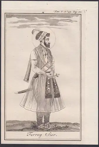 Ferrog Sier - Feroksher Mughal Empire emperor India Pakistan Afghanistan