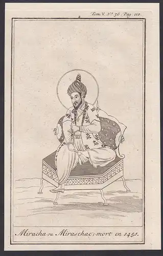 Miracha ou Miraschac, mort en 1451 - India Mogul Empire emperor