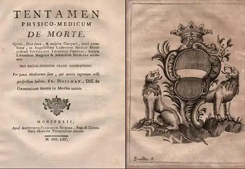 Tentamen physico-medicum de morte.