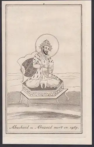 Abuchaid ou Abuzaid, mort en 1469 - Abu Sa'id Mirza (1424-1469) Timurid Empire Central Asia Iran Afghanistan