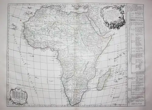 L'Afrique divisée en ses principales Empires et Royaumes - Africa Afrika continent Karte map
