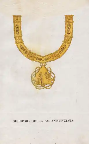 Supremo Della SS. Annunziata  Annunziaten-Orden Kette Orden medal