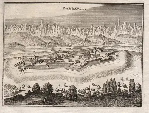 Barrault - Barraux Isere Auvergne-Rhone-Alpes gravure estampe