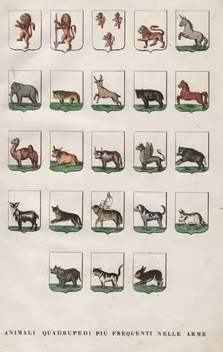 animal quadrupedi piu frequenti nelle arme - Wappentiere, heraldic animals