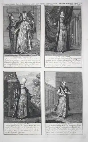 Portraits Du Grand Seigneur & Des Principaux Officiers De L'Empire Ottoman Tirez Sur Les Desseins Faits Sur Le