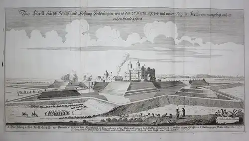 Das Fürstl Sächß. Schloß und Festung Heldrungen, wie es den 27. Martii A. 1644 mit neuer Regular Fortification