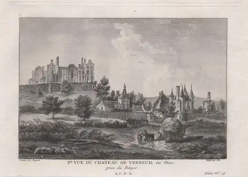 Ire. Vue du Chateau de Verneuil sur Oise - Verneuil-en-Halatte chateau Oise Hauts-de-France Ansicht view vue