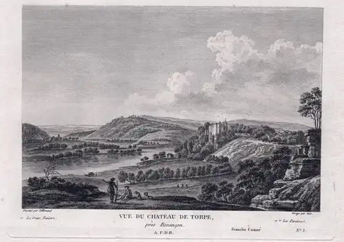 Vue du Chateau de Torpe, près Besancon - Chateau de Torpes Doubs Bourgogne Ansicht view vue