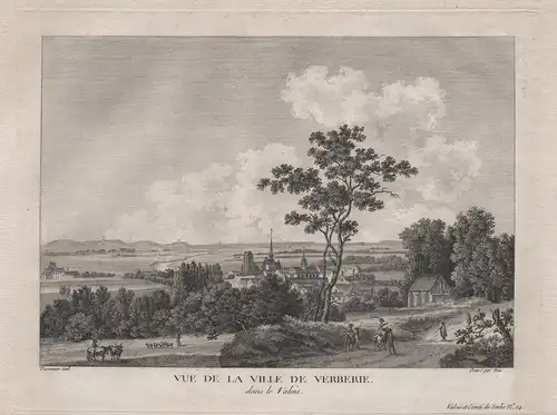 Vue de la Ville de Verberie, dans le Valois - Verberie Senlis Oise Hauts-de-France Ansicht view vue