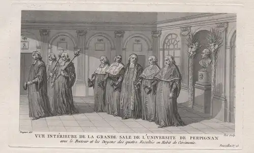 Vue interieure de la grande sale de l'université de Perpignan - Perpignan Université university Pyrenees Occit