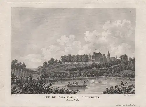 Vue du Chateau de Maucreux, dans le Valois - Chateau de Maucreux Faverolles Aisne Hauts-de-France Ansicht view