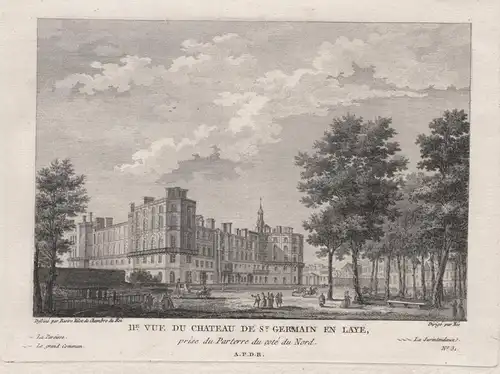 IIe. Vue du Chateau de St. Germain en Laye, prise du Parterre du Coté du Nord. - Chateau de Saint-Germain-en-L