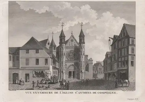 Vue exterieure de l'Eglise St. Antoine de Compiegne - Compiegne Eglise Saint-Antoine Oise Hauts-de-France Ansi