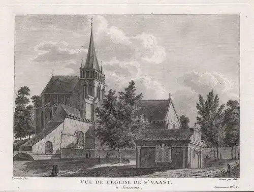 Vue de l'Eglise St. Vaast, a Soissons - Soissons Eglise Saint-Waast Ansicht view vue