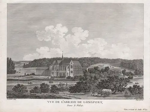 Vue de l'Abbaye de Longpont, Dans le Valois - Abbaye Notre-Dame de Longpont Aisne Hauts-de-France Ansicht view