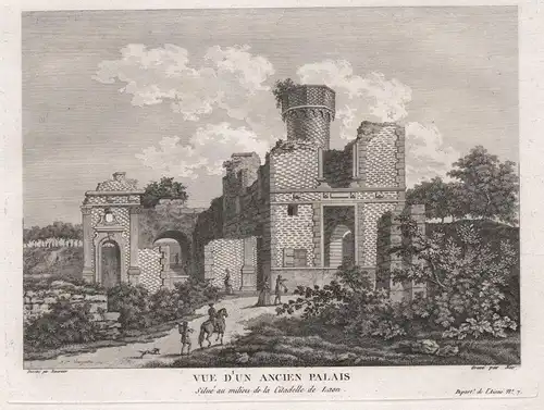 Vue d'un ancien palais. Situé au milieu de la Citadelle de Laon. - Laon palais citadelle Aisne Hauts-de-France