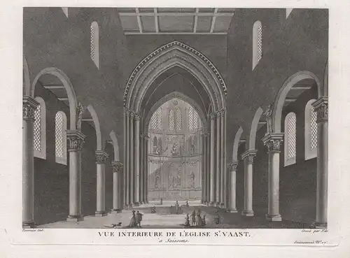 Vue interieure de l'Eglise St. Vaast, a Soissons - Soissons Eglise Saint-Waast Ansicht view vue