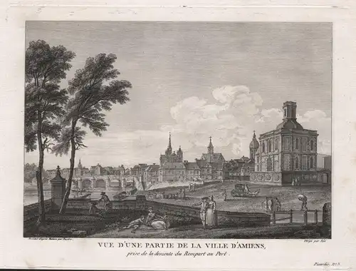 Vue d'une Partie de la Ville d'Amiens, prise de la descente du Rempart au Port - Amiens Hauts-de-France Ansich