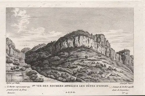 Iere. Vue des Rochers Appelles les Tetes d'Engin - Engins Isère Auvergne rochers Ansicht view vue