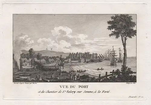 Vue du Port et du Chantier de St. Valery sur Somme, a la Ferté - Saint-Valery-sur-Somme Hauts-de-France Ansich
