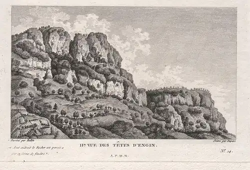 II.e Vue des Tetes d'Engin. - Engins Isère Grenobe geologie Ansicht view vue