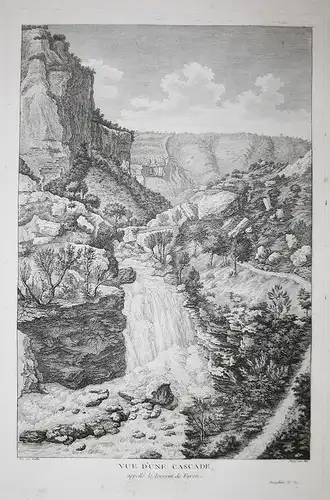 Vue d'une Cascade, appellé le Torrent de Furon. - Gorges du Furon Sassenage Grenoble Ansicht view vue