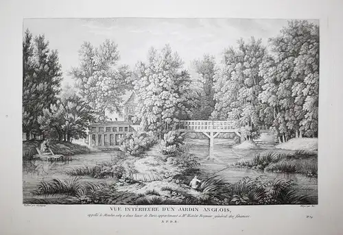 Vue Interieure d'un jardin anglois, appellé le Moulin joly a deux lieues de Paris, appartenant a Mr. Watelet R